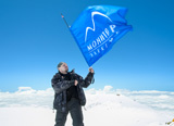 Monitor Electric’s flag on the roof of Europe 