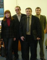 From left to right: Filjakina Elena Feliksovna, Volodin Vladimir Vasiljevich, Voblyj Valery Antonievich, Kuprik Igor Mihajlovich. Experts from Tyumen RDU